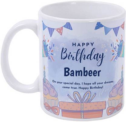 GIFTUATION Happy Birthday Bambeer / Gift for Birthday Ceramic Coffee Mug