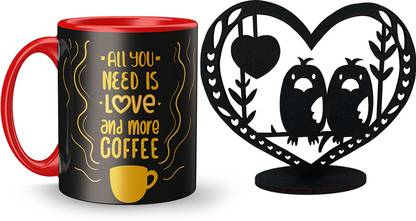Lawadarwalas V-19 LUV BIRD Ceramic Coffee Mug