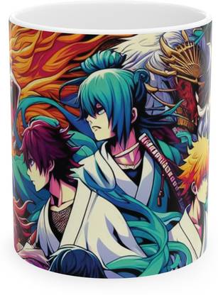 RF Redfoxx "Elemental Euphoria: Anime Character Designs" Ceramic Coffee Mug