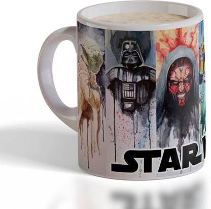 ECFAK Anime Themed Starwar Printed Premium Designer Ceramic Coffee Mug