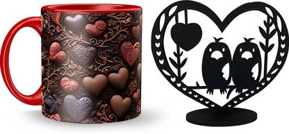 Lawadarwalas V-264 LUV-BD Ceramic Coffee Mug