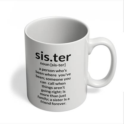 ICARUSBOX Icarus Box sis.ter noun [sis-ter] Ceramic Coffee Mug