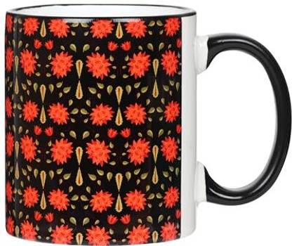 KOLOROBIA Babur Inspired Black Dual Tone Ceramic Coffee Mug