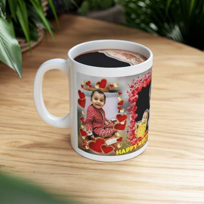 Vee subpixels frame for lovely baby Ceramic Coffee (325 ml) Ceramic Coffee Mug