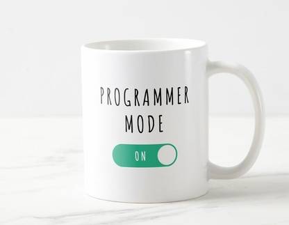 craft maniacs PROGRAMMER MODE 330 ML MUG FOR PROGRAMMERS Porcelain Coffee Mug