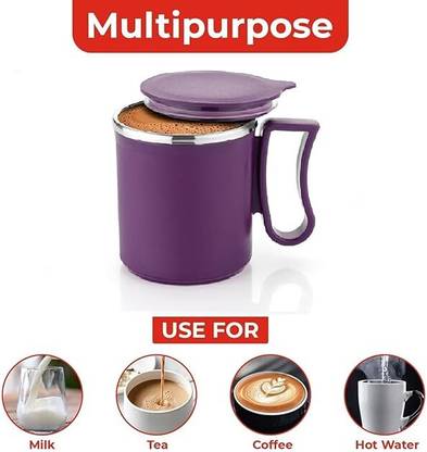 halfmoon Premium Quality Purple Color Unbreackable Plastic Coffee Mug