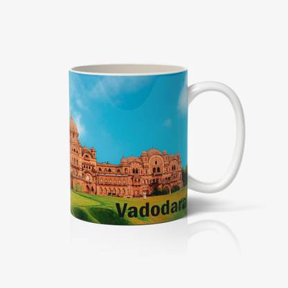 Larkya Elegant 'Vadodara Laxmi Vilas Palace' Printed On Ceramic Coffee Mug
