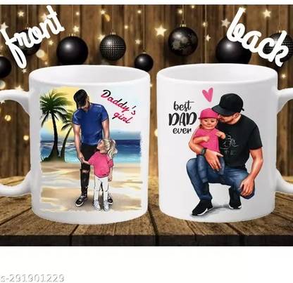 Manorath "Best Dad in the World" Forever Printed Best Gift for Father's Coffee Ceramic Coffee Mug