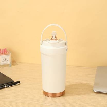 Tabletext Mug Leak Proof Tumbler With Handle Dual Drink Facility Sip And Straw Lid 316 Stainless Steel Tumbler