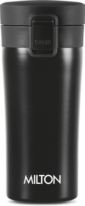 MILTON Thermosteel , 300 ml, Black | Hot & Cold | Soup Flask | Tea Stainless Steel Coffee Mug