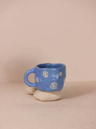 The Orby House Snowflake (WITH SAUCER) Ceramic Coffee Mug