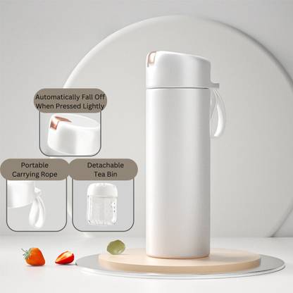 Tabletext One Click Injection Tea Bin Green Tea Maker Infuser For Tea And Water Separation Stainless Steel Mason Jar