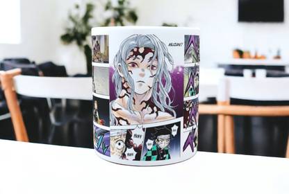 SynapticShadows Demon Slayer Manga Chapter 181 Printed white Ceramic Coffee Mug