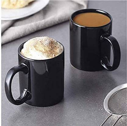 arvind's Black coffee mug set of 2 Ceramic Coffee Mug