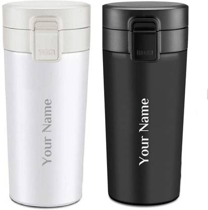 Giftana Personalized Coffee Tumbler Engraved Customized Name Coffee Hot & Cold Stainless Steel Tumbler