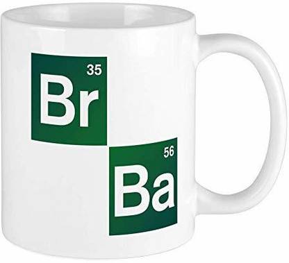 HUMWE Tea or Breaking Bad' Tea Milk Cup D Shape Handle s Ceramic Coffee Mug