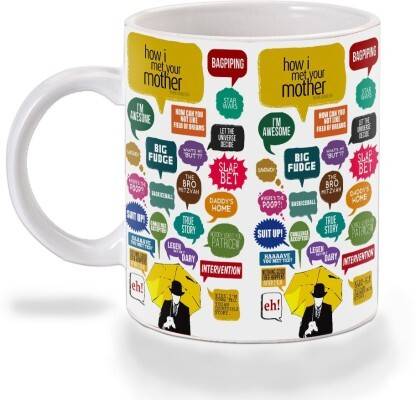 NAGARS Printed Ceramic For Gifting 330ml Model 0780 Ceramic Coffee Mug