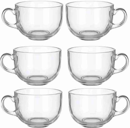 Armin 150 ml tea and coffee cup set of 6 (Clear) Glass Coffee Mug