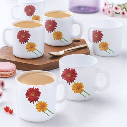 Larah by Borosil Zinnia Opalware Coffee Mug
