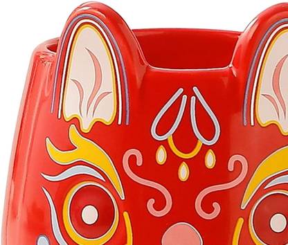 Lyla Rabbit Shape Coffee Cups Milk Yogurt Office Porcelains 450ml Red Ceramic Coffee Mug