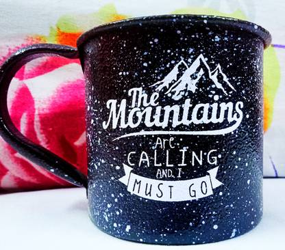 Sheza Styles Stainless Steel Enamel Camping, Beer Stainless Steel Beer Mug