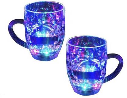 SMAHI Inductive Rainbow Magic Color Cup with LED Flashing Light Plastic Coffee Mug