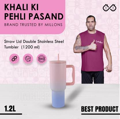 Sigri-wala Insulated Unicorn Easy to Carry with Handle and Straw Lid Double Stainless Steel Tumbler