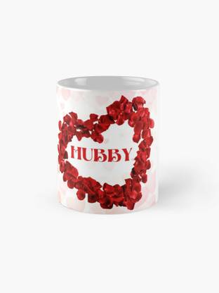 bhaskar digital studio Hubby wifey two coffee mug Ceramic Coffee Mug