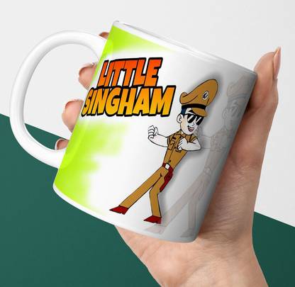 PrintingZone Compatible Print With Little Singham Cup For Birthday Gift Boys & Girls (CM-262) Ceramic Coffee Mug