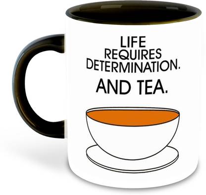 whats your kick CSK Tea Lover Funny Quotes & Motivational Printed Black Coffee D-13 Ceramic Coffee Mug