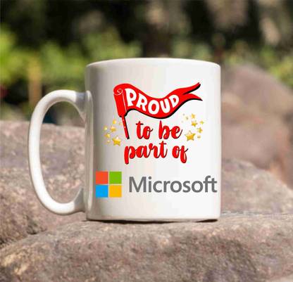 Balloonistics PROUD TO BE PART OF MICROSOFT Theme CoffeeMug for Gift and Choice for Friends Ceramic Coffee Mug