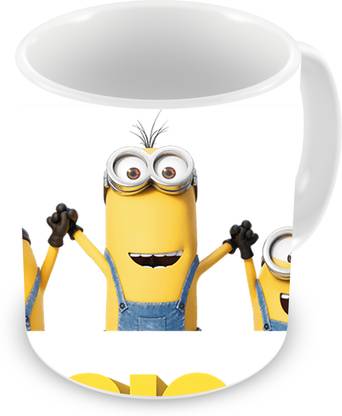 KUSH Printed Minnion Ceramic Coffee Mug