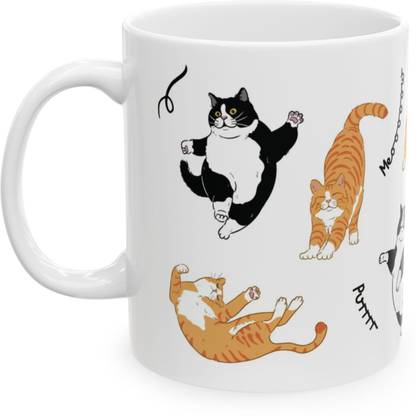 HUE Cat Coffee Ceramic Coffee Mug