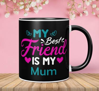 NH10 DESIGNS My Best Friend is my Mum Printed Cup Gift For Mum MBFIM3TM 85 Ceramic Coffee Mug