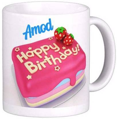 Exocticaa Happy Birthday Gift for Amod 180 Ceramic Coffee Mug