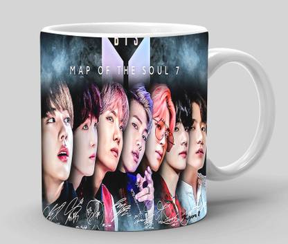 Kgvr1 "BTS Group"Ideal And Sweet Gift for Friends|Boys|BTS Lovers|Birthday|Printed Ceramic Coffee Mug
