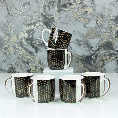 StarAndDaisy Coffee Set of 6 | Ceramic Bone China Cup to Gift to Best Friend Ceramic Coffee Mug