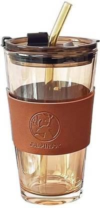 NAVPATH Tumblers Straws and Lids, Coffee Sipper Glass Tumbler