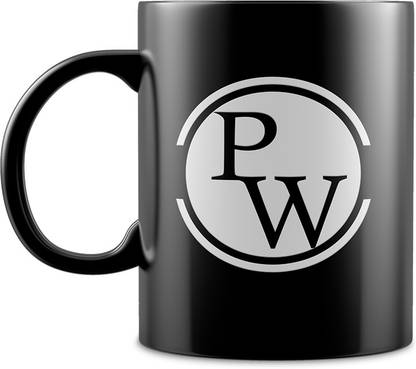 PW Logo Coffee -Black Ceramic Coffee Mug
