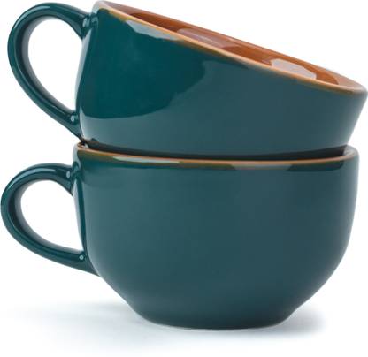 Shay Large Teal XL Cuppa | Glossy Finish Ceramic Coffee Mug