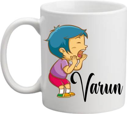 printyug Birthday Gift For Boy's, Varun (Name Printed) White Ceramic Coffee Mug