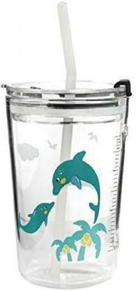 miRim Glass Travel with Sipper Lid 500ml Glass Tumbler