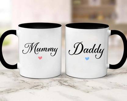 demitasse store stylish mummy daddy 04 quote couple mug combo Ceramic Coffee Mug