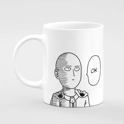 doubleend Anime Saying Ok Funny Character Printed Coffee & Tea Ceramic Coffee Mug