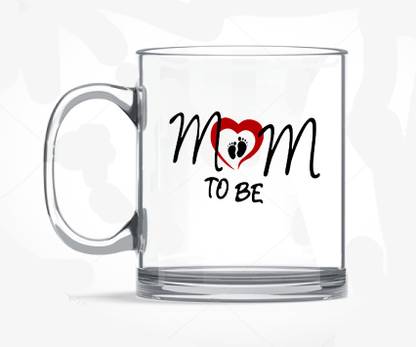 Earnam Mom to Be Glass Print Gift for Wife,Sister ,Mother,Aunty Glass Beer Mug