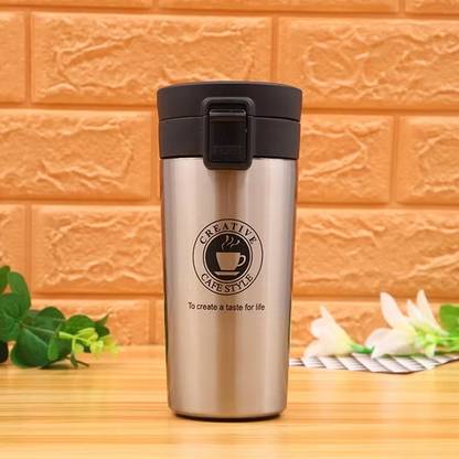 Moonlit 350ml Stainless Steel Travel | Double Wall Vacuum Insulated (Multicolor) Stainless Steel, Plastic Coffee Mug