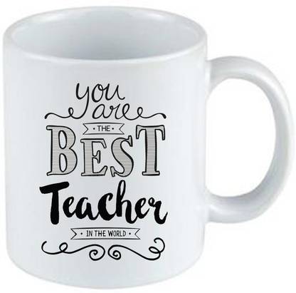 Glamouroui You're The Best Teacher In The World Ceramic Coffee Mug