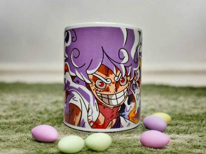 MAprints One piece anime printed coffee mug,350 ml Ceramic Coffee Mug