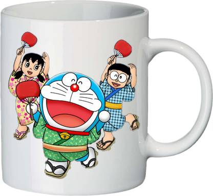 Beautymind doraemon group picture code. 2 Ceramic Coffee Mug