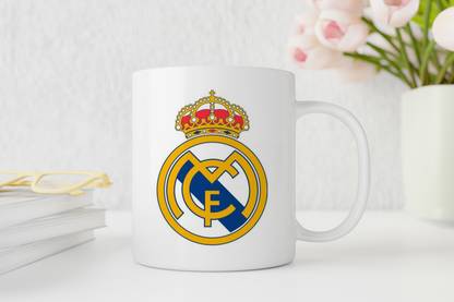 risenature printed football team real madrid cup Ceramic Coffee Mug